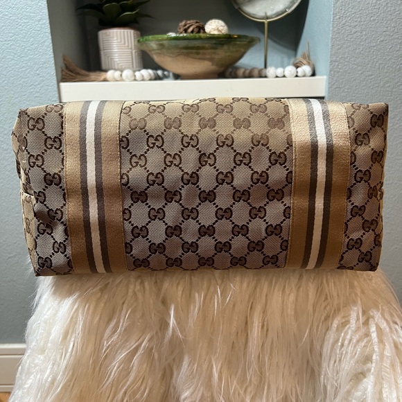 GUCCI GG Monogram Web Jolie Tote with charm Authentic - Picture 10 of 16